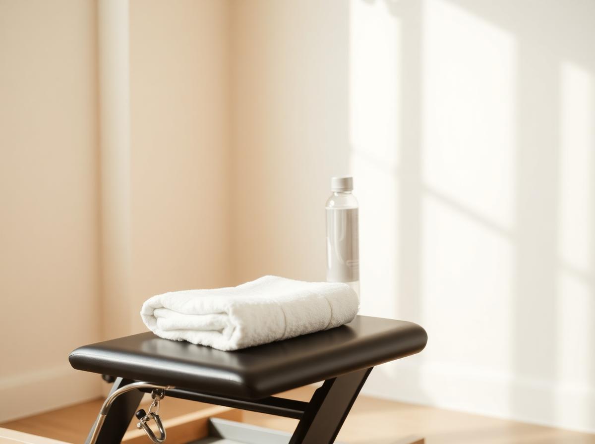 Intermediate reformer Pilates class at Alto