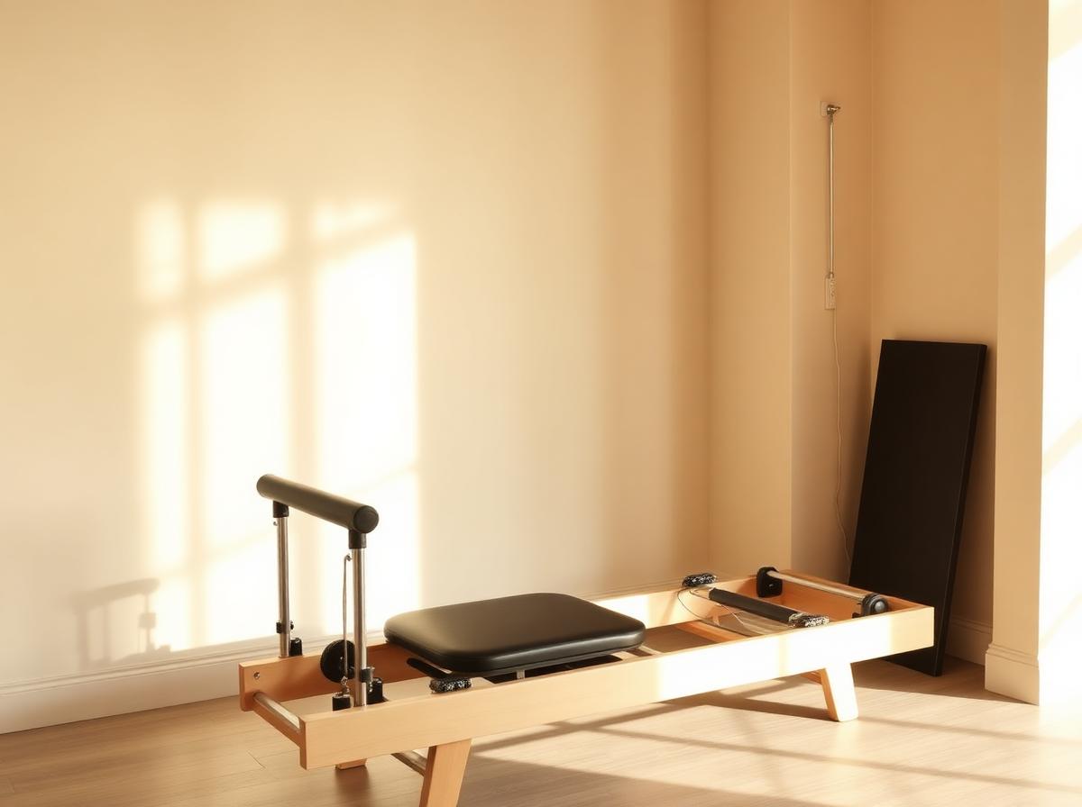 Mixed-level reformer Pilates class at Alto